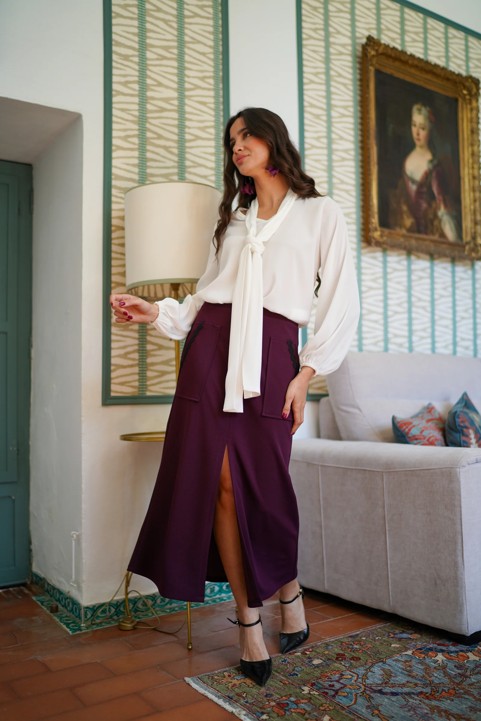 Falda bolsillos neocrep lisa - Imagen 2